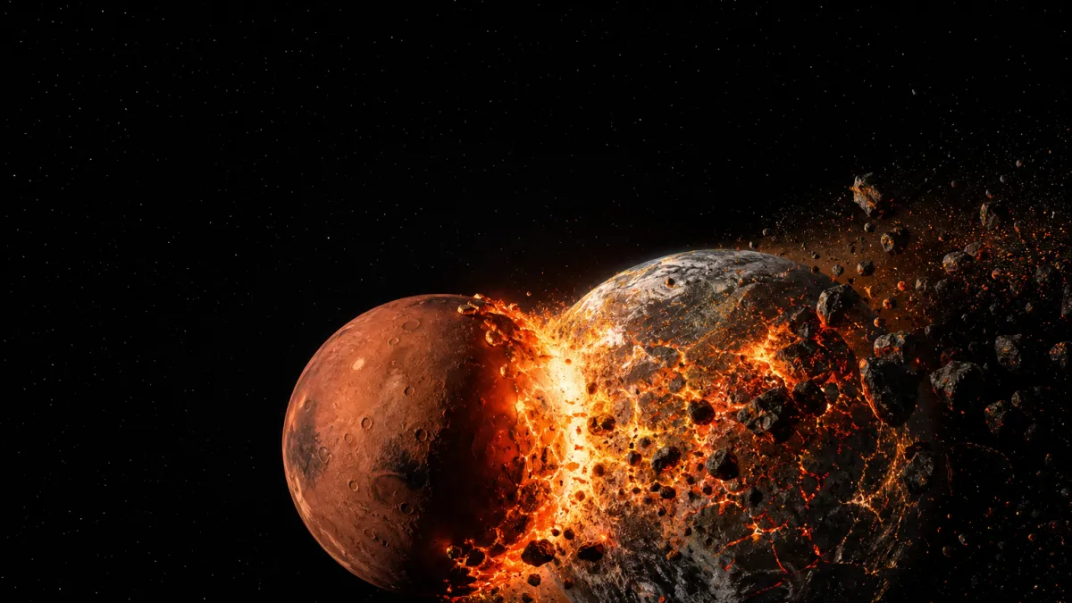 Théia et l'impact géant : comment est née la Lune ?